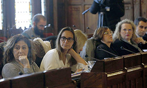 La consejera de Presidencia, Rita Camblor, en la Junta General. La consejera de Presidencia, Rita Camblor, en la Junta General.