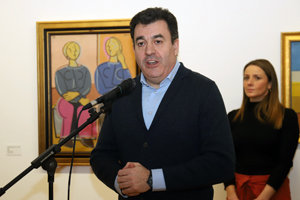 El conselleiro de Cultura e Turismo, durante su intervención en el acto de inauguración. El conselleiro de Cultura e Turismo, durante su intervención en el acto de inauguración.