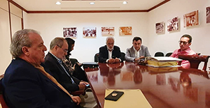 Un instante de la reunión celebrada en la sede de la CTMISS. Un instante de la reunión celebrada en la sede de la CTMISS.