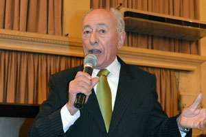 José Caso Vigil, durante un acto. José Caso Vigil, durante un acto.