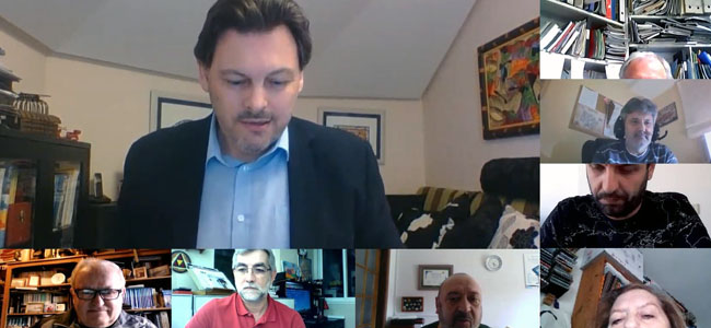 Miranda charla por videoconferencia con los representantes de gallegos en Valencia, Baleares, Murcia y Canarias.