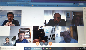 Reunión virtual de Antonio Rodríguez Miranda con dirigentes de Centros Gallegos de Argentina.