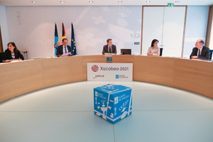 El titular del Gobierno gallego, Alberto Núñez Feijóo, preside la reunión del Consello de la Xunta.