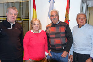 Emilce Arroyo, junto a parte de la junta directiva de la Federación.