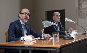 Javier Ortega Álvarez, en un momento de la presentación.