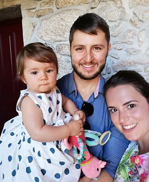 María Torres y su familia están muy contentos de vivir en Vigo.