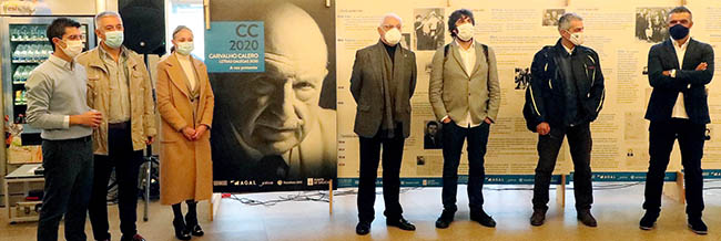 Valentín García, con Víctor F. Freixanes, Eduardo Sánchez Maragoto, Carlos Quiroga y Jesús Torres, entre otros.