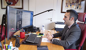 O director do Instituto Galego de Promoción Económica (Igape), Fernando Guldrís, inaugura por videoconferencia a Xornada para o fomento da internacionalización dixital das empresas, organizada ao abeiro do programa Galicia Exporta Dixital.
