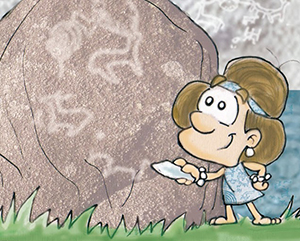 Ilustración de ‘Petra, unha artista na Idade do Bronce’.