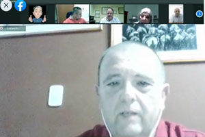 Un momento de la presentación virtual del libro.