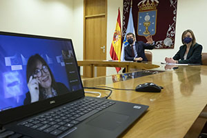 anf e fabiola manten unha xuntanza coa vicepresidenta para a democracia e a demografia da comision europea dubrauka suica