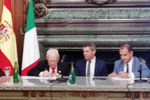 firma del acuerdo Crocci Blanco