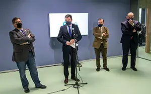 O conselleiro de Cultura, Educación e Universidade, Román Rodríguez, preside a reunión do Consello Galego de Universidades que abordará o Plan Galego de Financiamento Universitario 2022-2026.