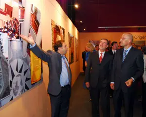 El ministro de Justicia, Mariano Bermejo, visitó la muestra.
