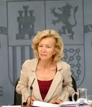 La ministra de Administraciones Públicas, Elena Salgado.