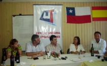 Imagen de una de las reuniones mantenidas por ambos sindicatos en Chile.
