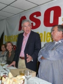 El embajador, nacido en Valencia, durante sus palabras de felicitación por la creación de la Asociación de Valencianos en Venezuela (ASOVAL).