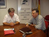 Fernando Feijóo y César Antelo, en la AEGU.