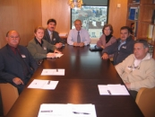 Durante su encuentro con Izquierda Unida.