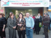Algunos de los asistentes antes de entrar al ‘Rincón de Galicia’.