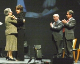 Un momento del homenaje.