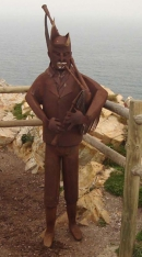 Imagen de la estatua del gaitero.