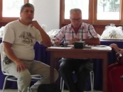 Ricardo Márquez, comisario, y Andrés Socorro, presidente de la Mesa de Debates.