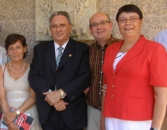 Antas Fraga (2º izda.), con Rubio, Rodríguez y Soneira.