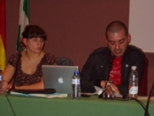  Maite Molina y Bruno Tur, en la presentaci&oacute;n del avance del informe.
