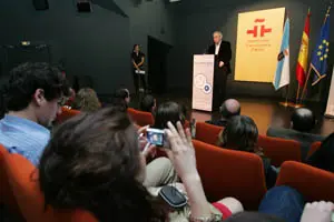 Touriño en uno de los actos en el Instituto Cervantes.