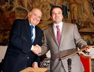 Enrique Iglesias y José Ramón Alonso.