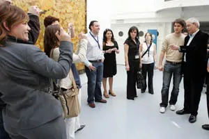 Touriño en su encuentro con los jóvenes en París.