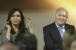Cristina Fern&aacute;ndez y Miguel &Aacute;ngel Moratinos.