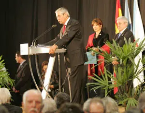 Pérez Touriño en el Centro Gallego de Buenos Aires, en octubre de 2007.