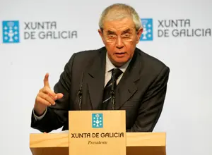 Pérez Touriño, en la rueda de prensa tras el Consello de la Xunta.