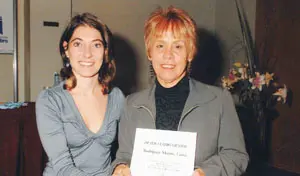 ‘Cenci’ Rodríguez, con la editora Mariela Fernanda Aquilano.