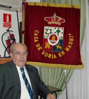 El autor en la Casa de Soria en Madrid.