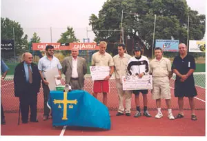 Una imagen del torneo social de tenis Rot-Air en las instalaciones de la Quinta Asturias.