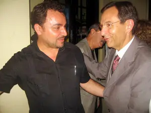 Moisés Plasencia y Antonio Castro, en un momento del acto.