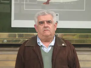 Horacio Castaño, presidente del Centro Asturiano de Rosario, en Argentina, durante su visita a Gijón.