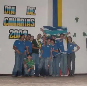 Los anfitriones de la fiesta, del Cuerpo de Baile Jardín Canario de Bejuma.
