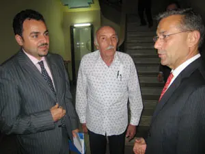 Moisés Plasencia y Paulino Rivero, durante su último viaje a Cuba.