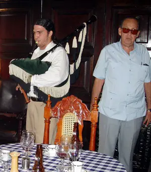 El presidente Ignacio García Castro, durante una festividad de la Sociedad Casina.