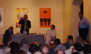  José Francisco Armas, durante la conferencia.