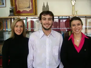 Lucía Pedrós, Nahuel Quimey y Leticia Abbadié.