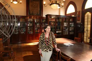 María José Ramos, en el Centro Asturiano de Buenos Aires en su último viaje a Argentina.