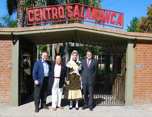 Alfonso Fernández Mañueco –a la derecha–, durante la visita que realizó en abril de 2007 a Argentina.