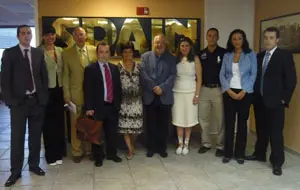 La delegación asturiana que estuvo en Miami.