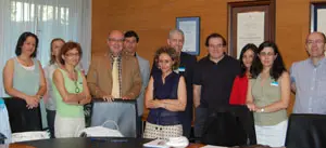 Manuel Luis Rodríguez, junto a los asistentes a esta primera jornada de trabajo.