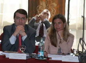 Victoria Cristóbal y el consejero castellanoleonés.